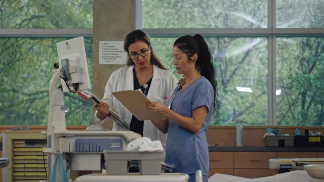 people talking in clinic