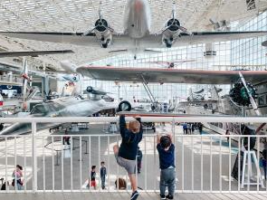 Kids at Museum of Flight