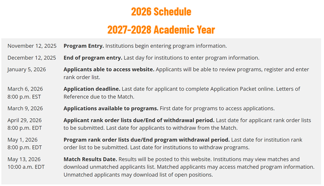 Transplant Hep Match Schedule